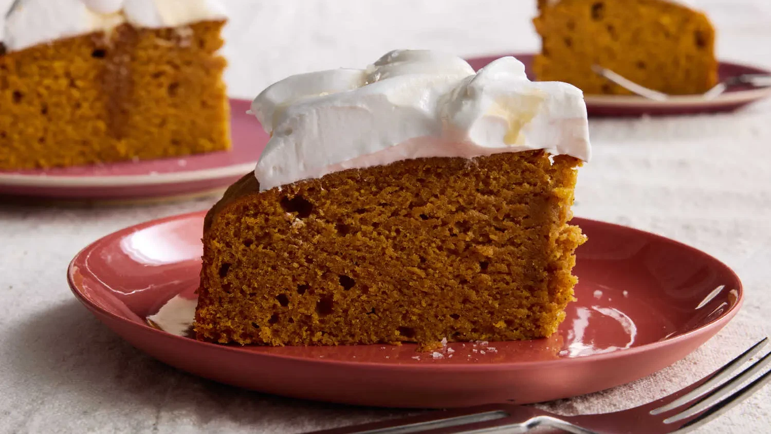 Image of Olive Oil Pumpkin Cake With Salted Maple Cream