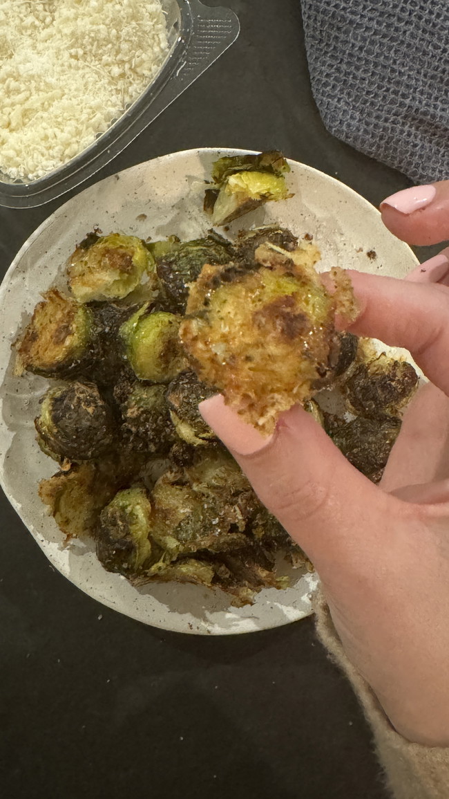 Delicious Crispy Parmesan Brussels Sprouts Recipe