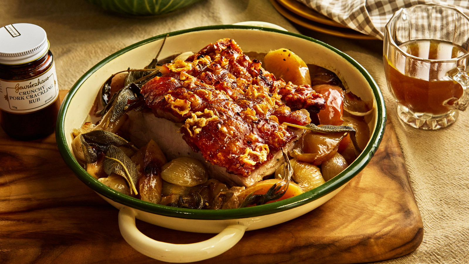 Image of Roast Rolled Pork Loin with Apples & Onions