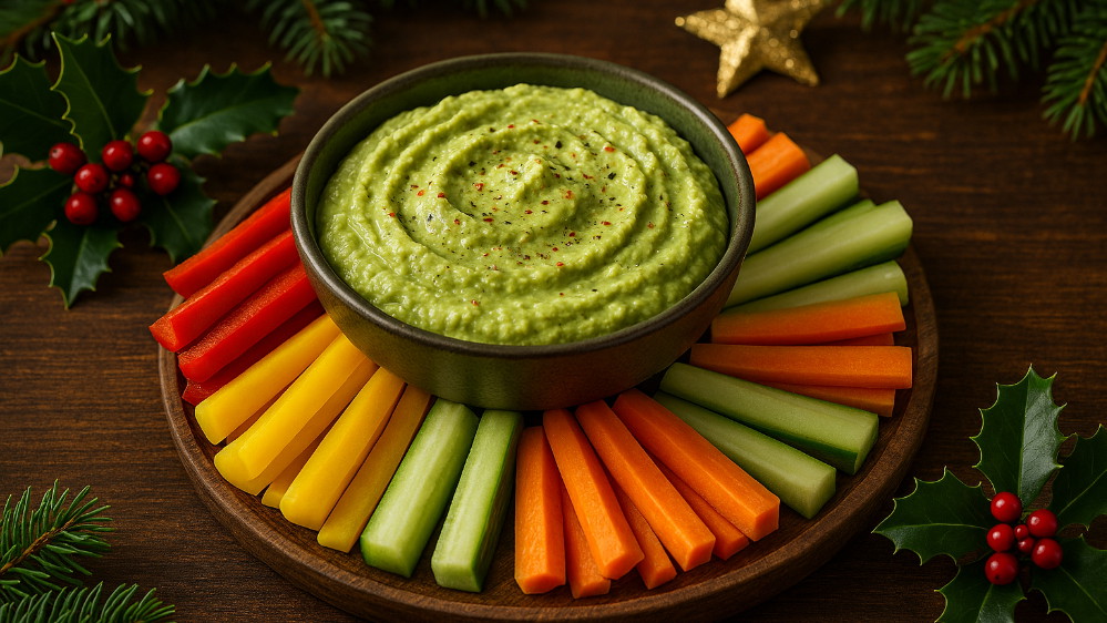 Image of Avocado-Dip mit Gemüsesticks