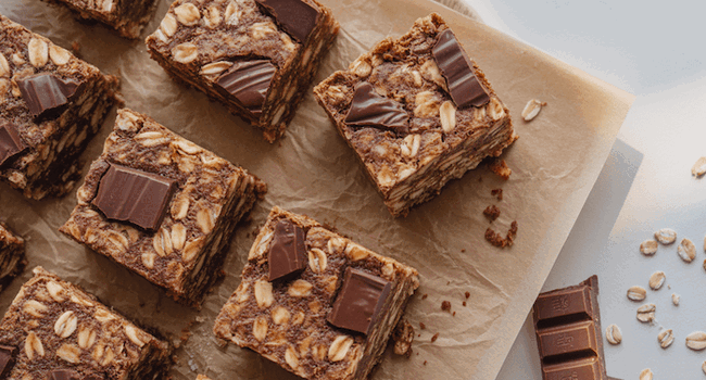 Image of Tasty & Healthy Chocolate Flapjacks Recipe UK