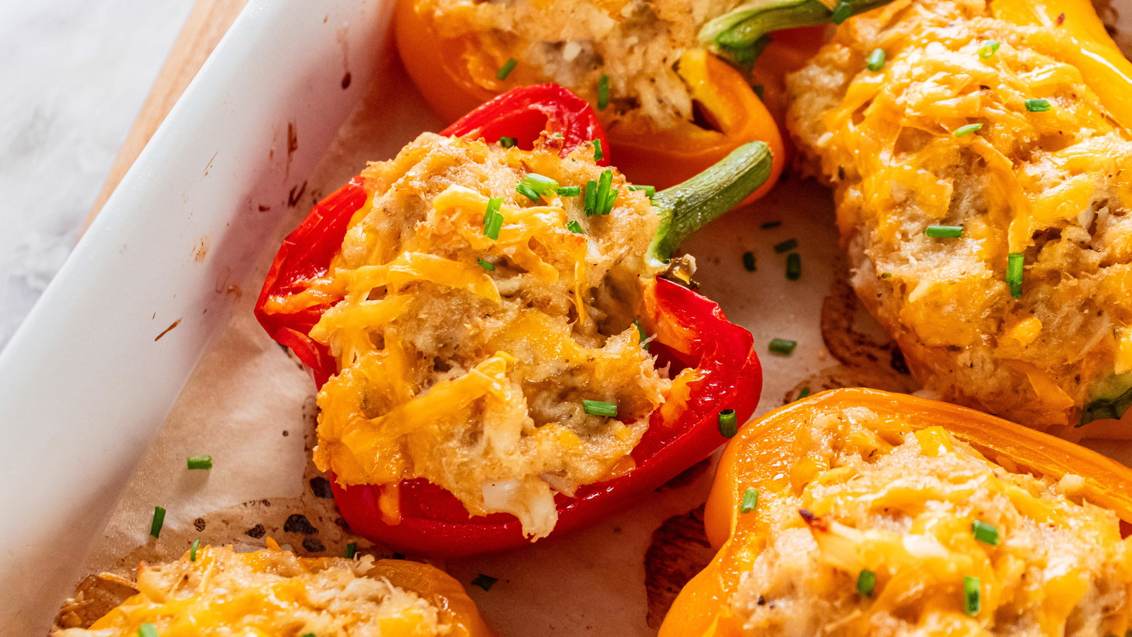Image of Crab Cake Stuffed Peppers