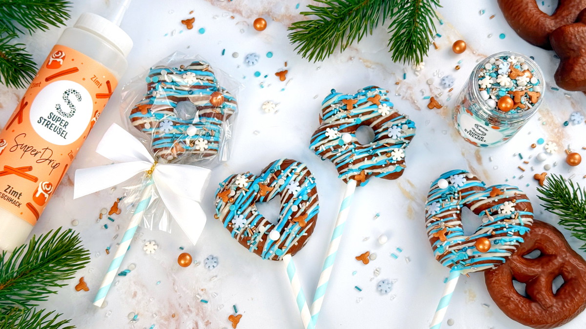 Lebkuchen am Stiel
