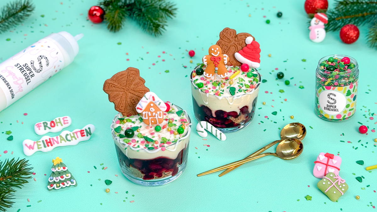 WeihnachtsDessert mit WeihnachtsSet