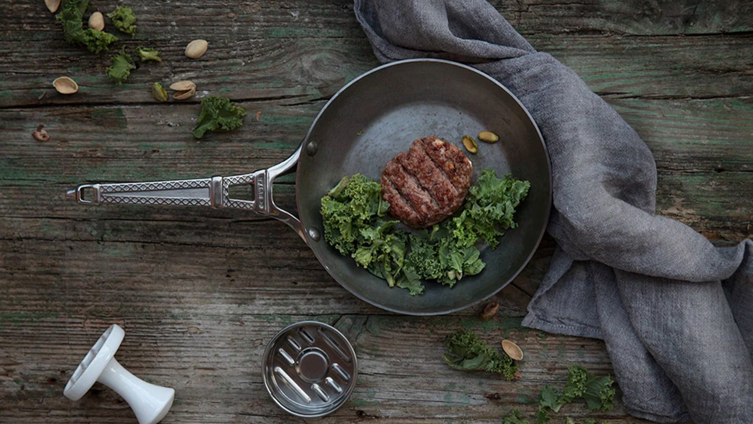 Image of Hamburguesas caseras de pistacho y queso