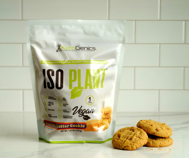 Image of Keto-Friendly Vegan Protein Peanut Butter Cookies