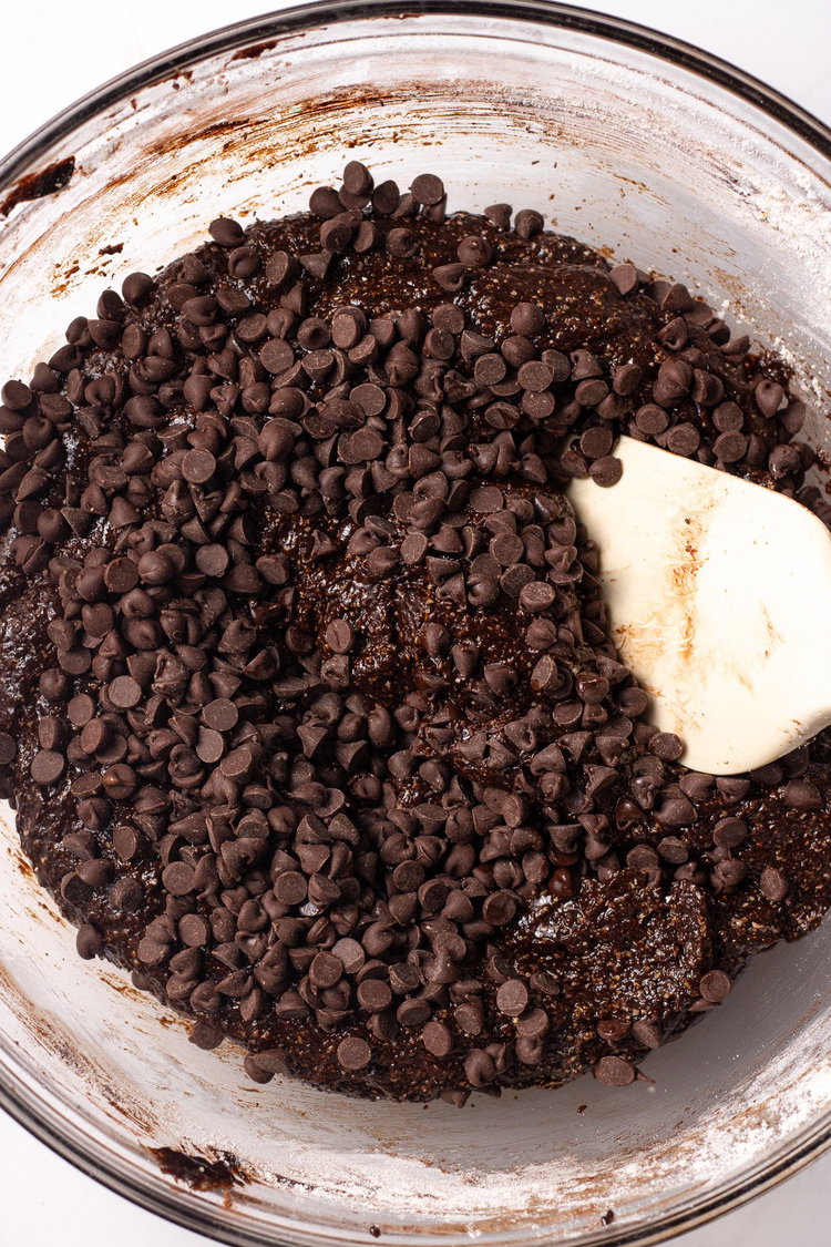 Image of Stir in chocolate chips. Fold gently in.
