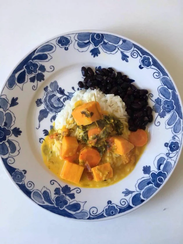 Vegetarisk saffransgryta