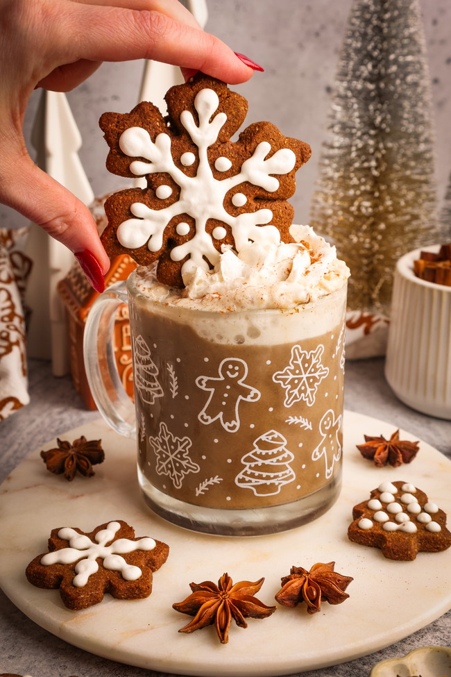 Image of 🎄 Gingerbread Hojicha Latte