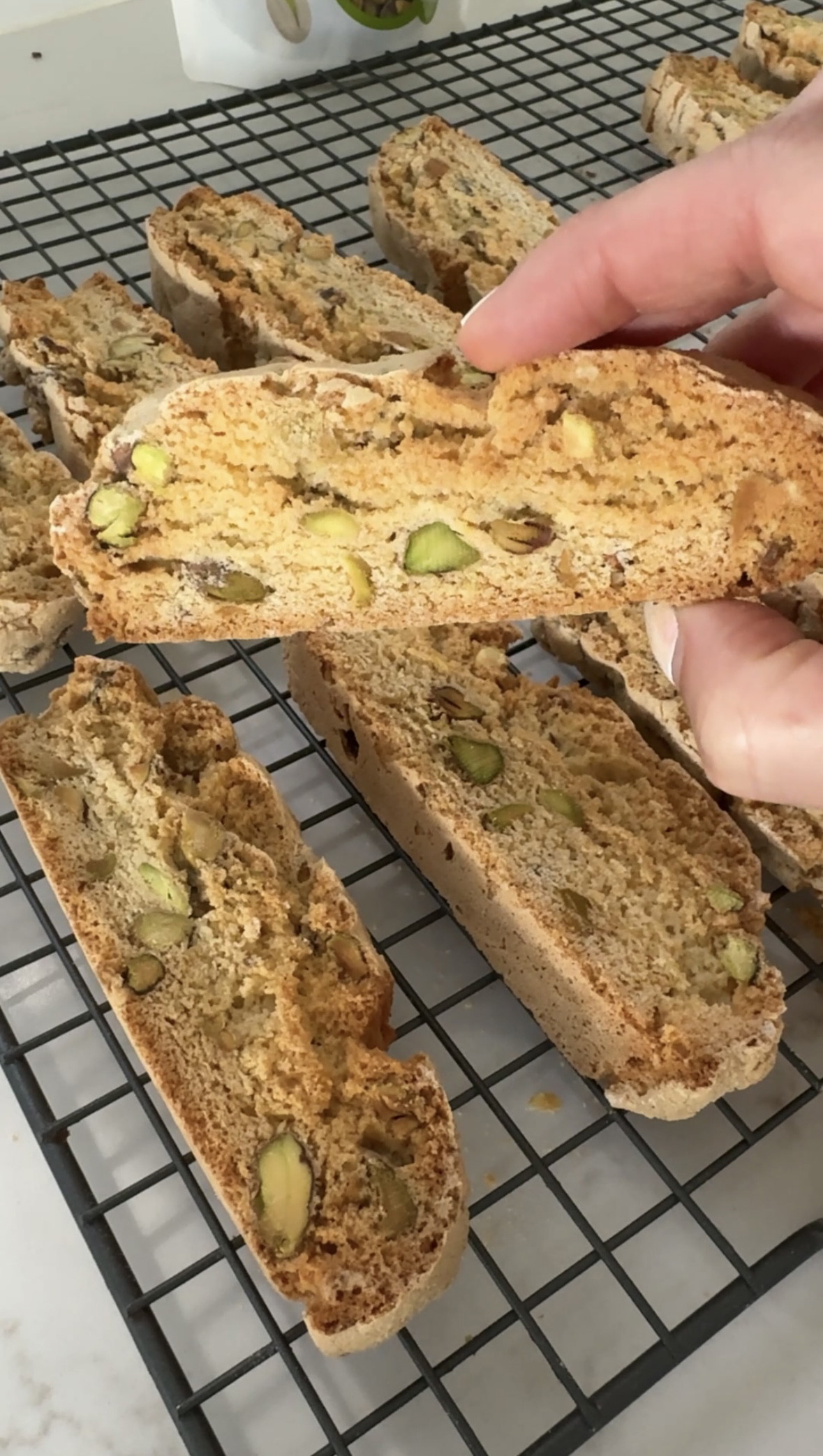 Pistachio Cantucci Recipe (Italian Classic Biscotti)