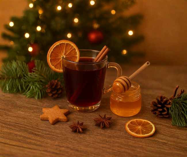 Image of Glühwein mit Honig – das goldene Winterrezept für Genießer