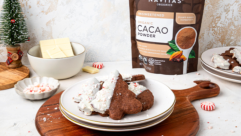 Image of Chocolate Peppermint Shortbread Cookies