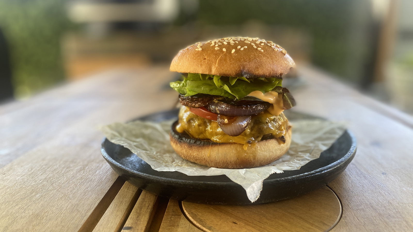 Image of Cape Grim Beef Burger With Roasted Onion And Cheddar