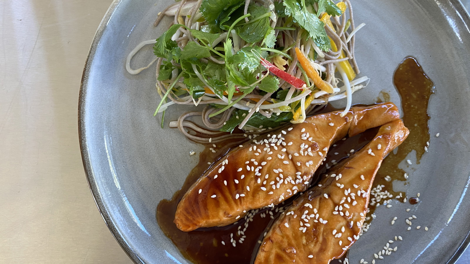 Image of Teriyaki Salmon with Japanese Salad