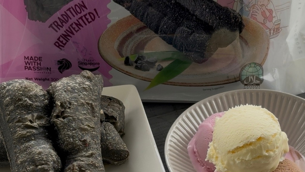 Image of Charcoal You Tiao with Ice Cream