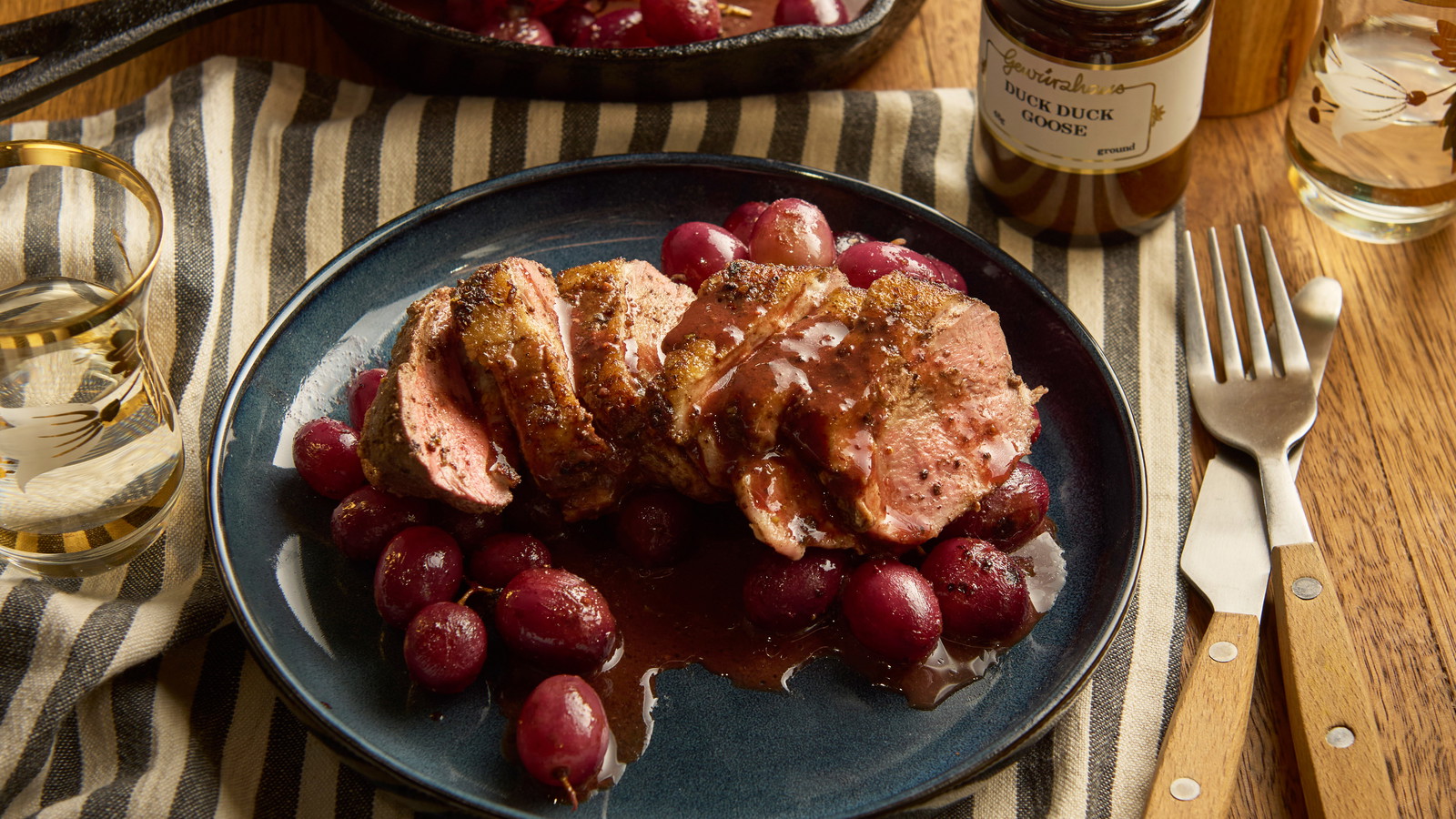 Image of Duck Breast with Blistered Grapes