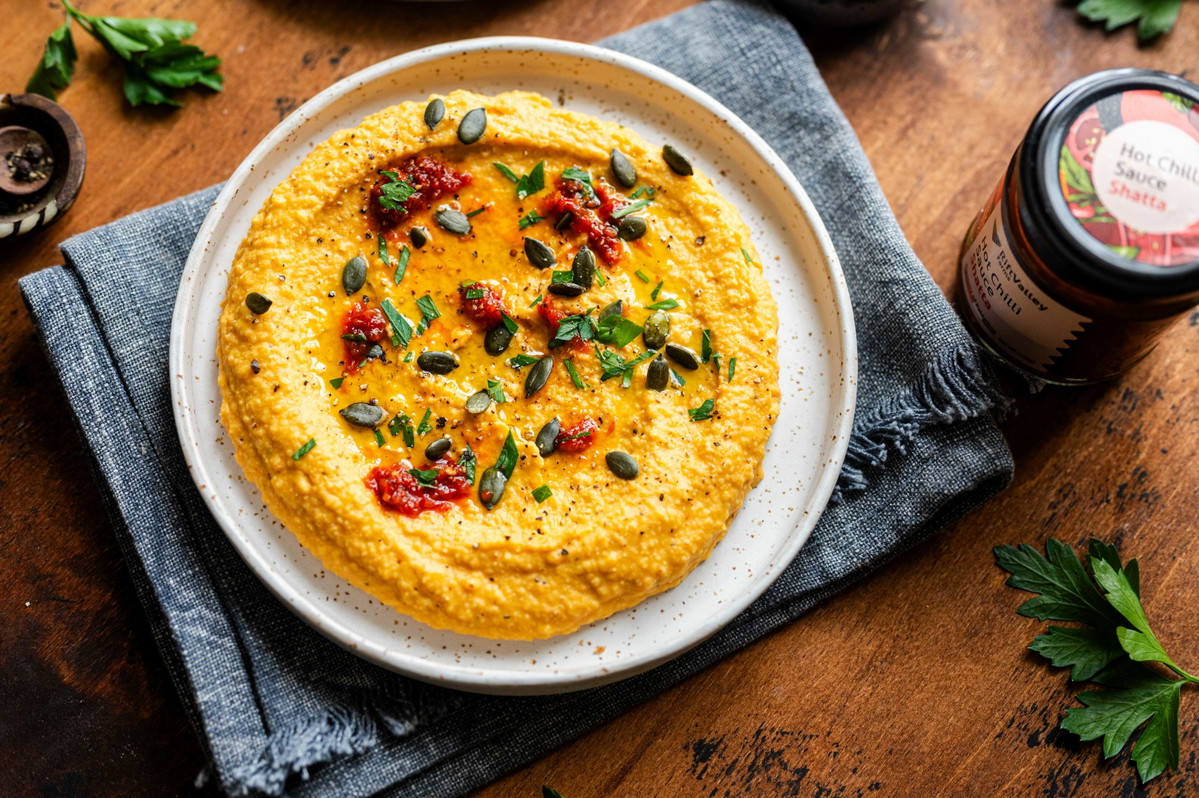 Chili-Kürbis-Hummus