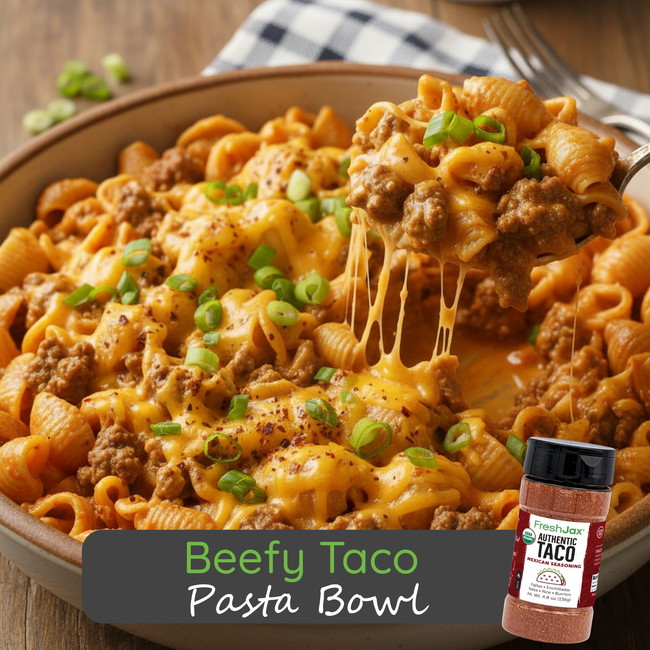 Image of Beefy Taco Pasta Bowl