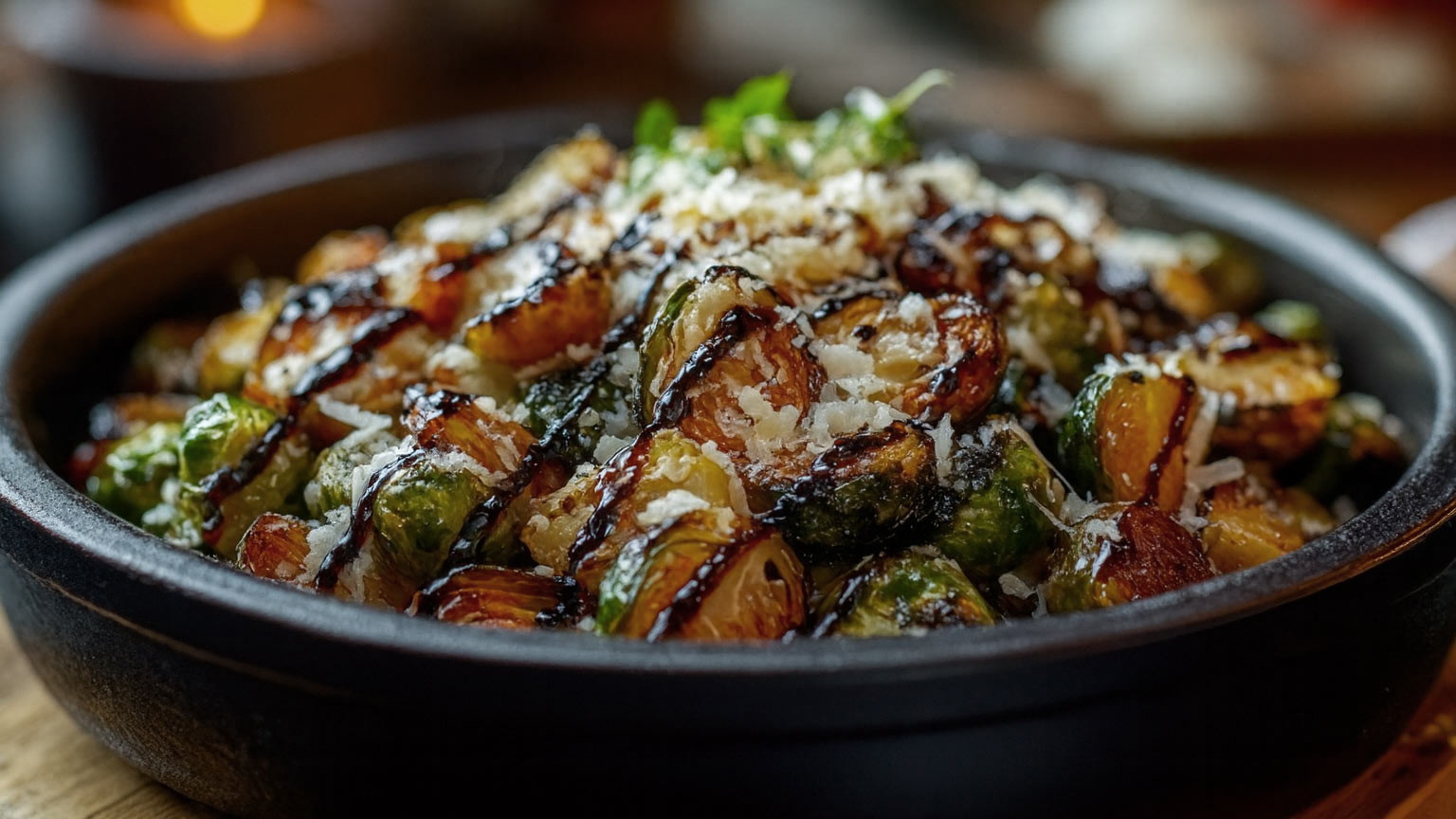 Image of Garlic Roasted Brussels Sprouts