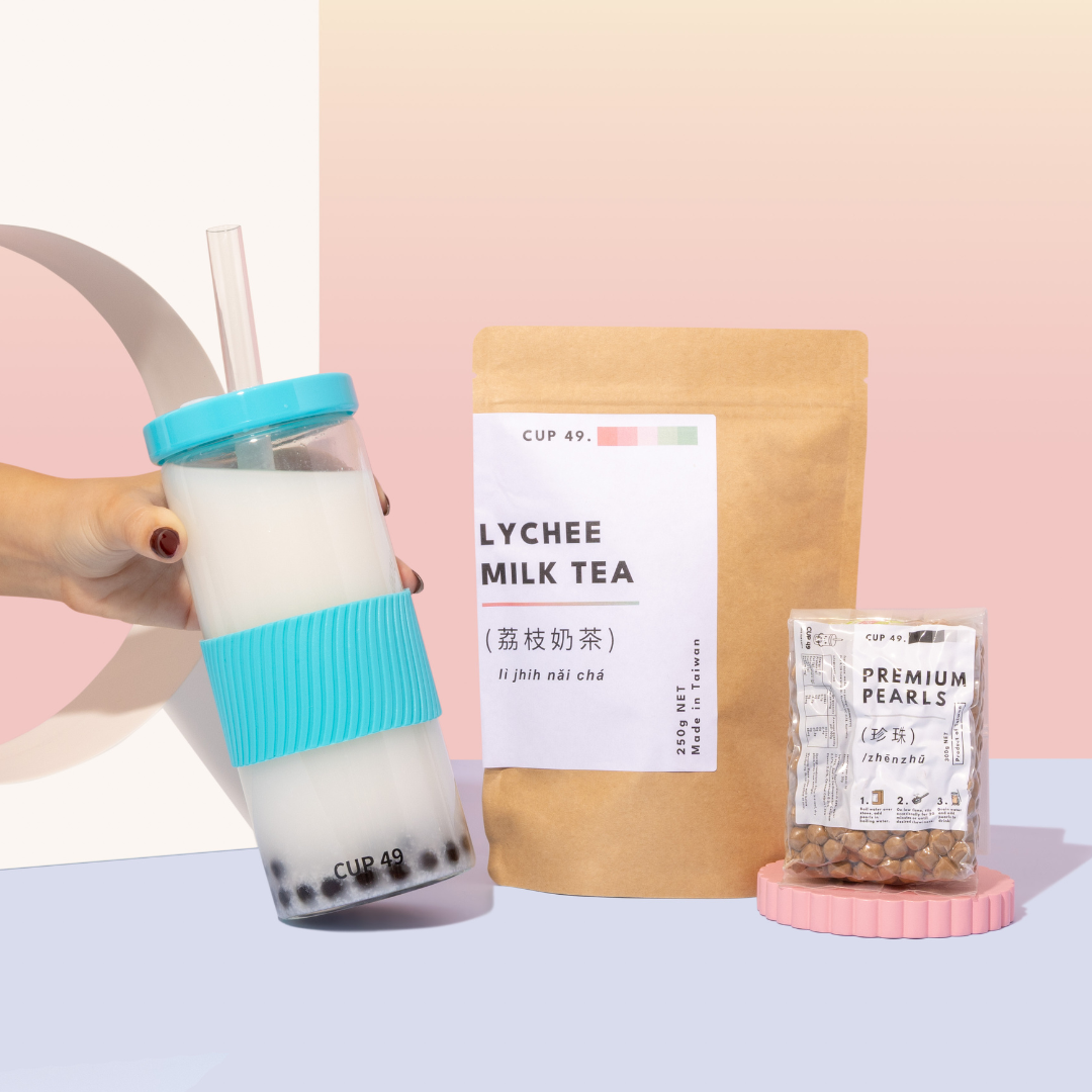 How To Make Lychee Milk Bubble Tea 
