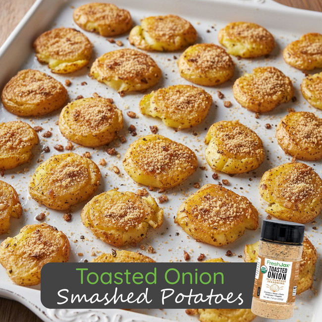 Image of Toasted Onion Smashed Potatoes
