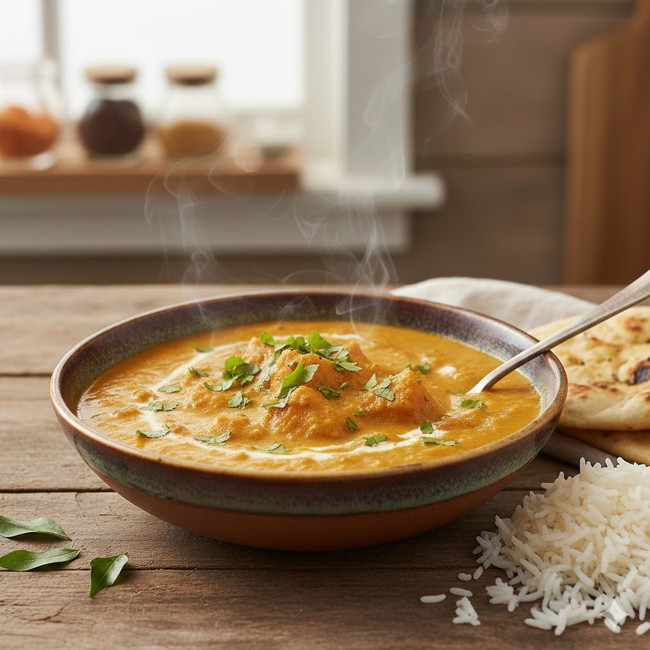 Image of Einfaches & cremiges Süßkartoffelcurry (Vegan)