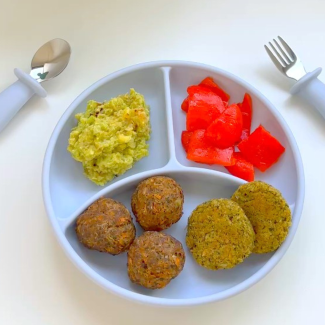 Image of Beef Meatballs & Chickpea Herby Bites - Build a Plate Edition