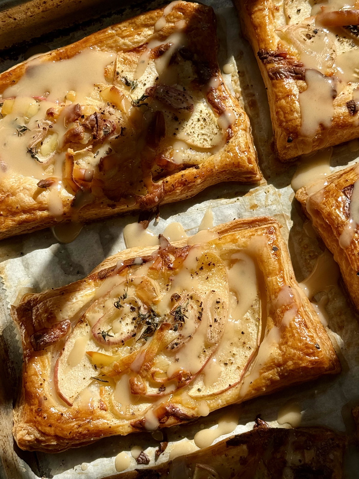 Apple & Smoked Gouda Pastry Tarts