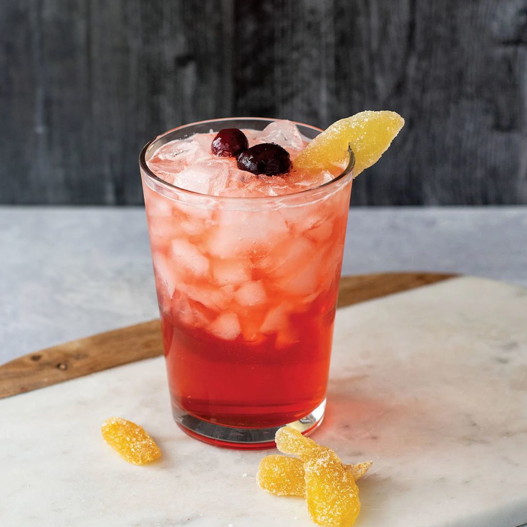 Whiskey Cherry Cider Cocktail