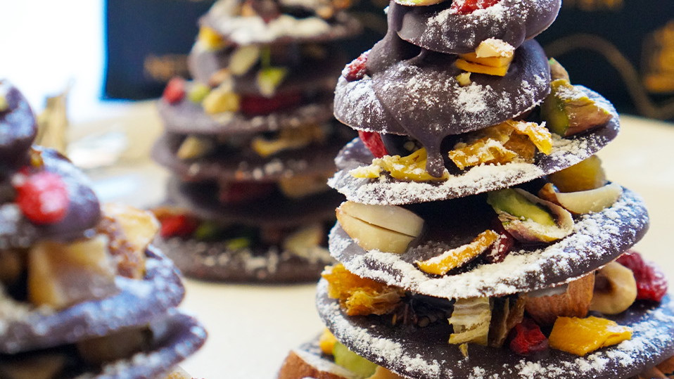 Image of Dark Chocolate Christmas Trees