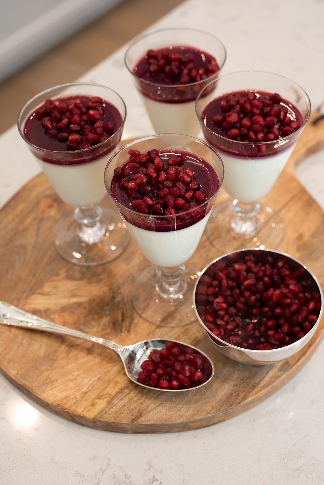 Pomegranate Panna Cotta