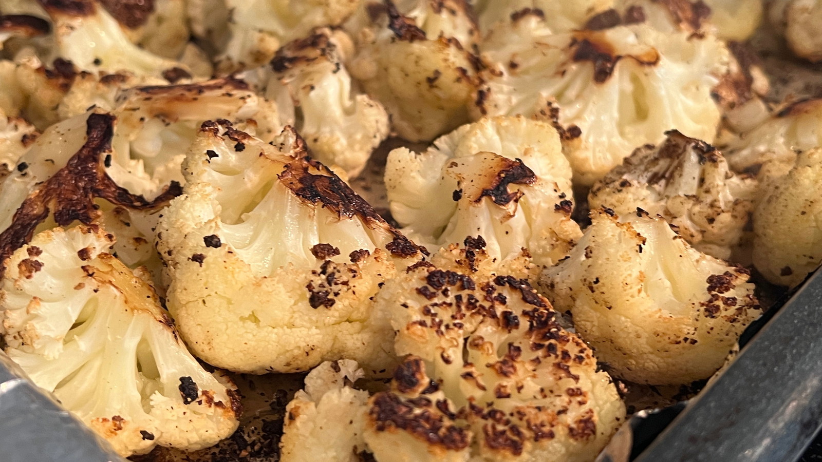 Roasted Cauliflower with Garlic and Parmesan