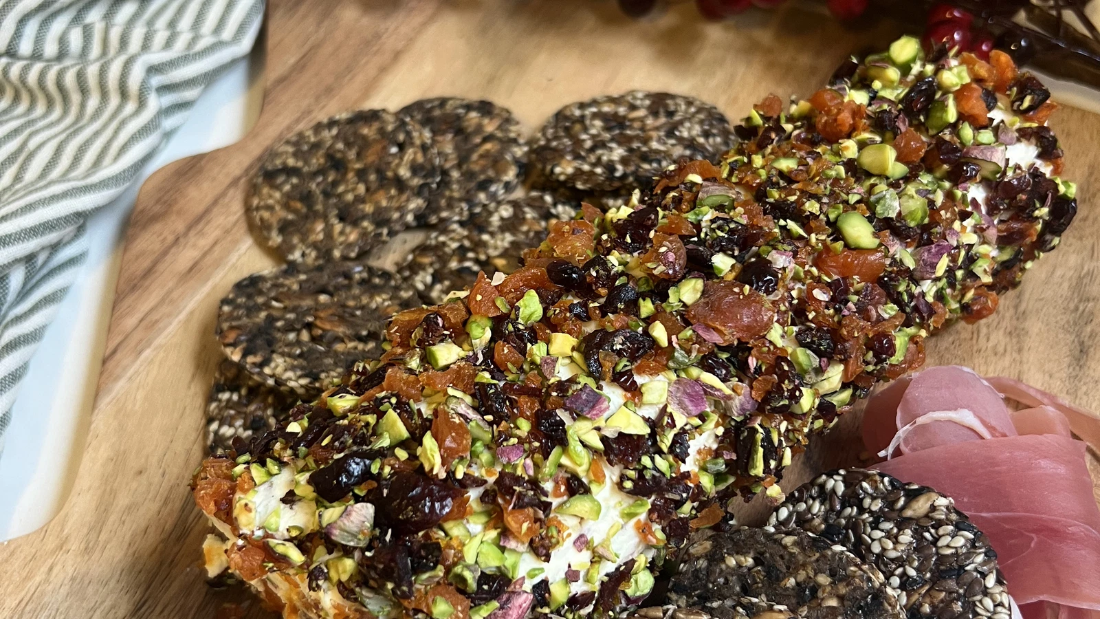 Image of Festive Cheese Log