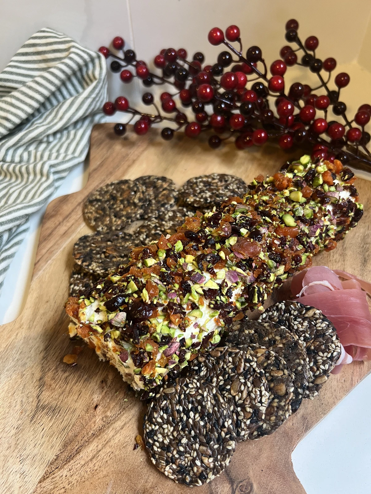 Festive Cheese Log