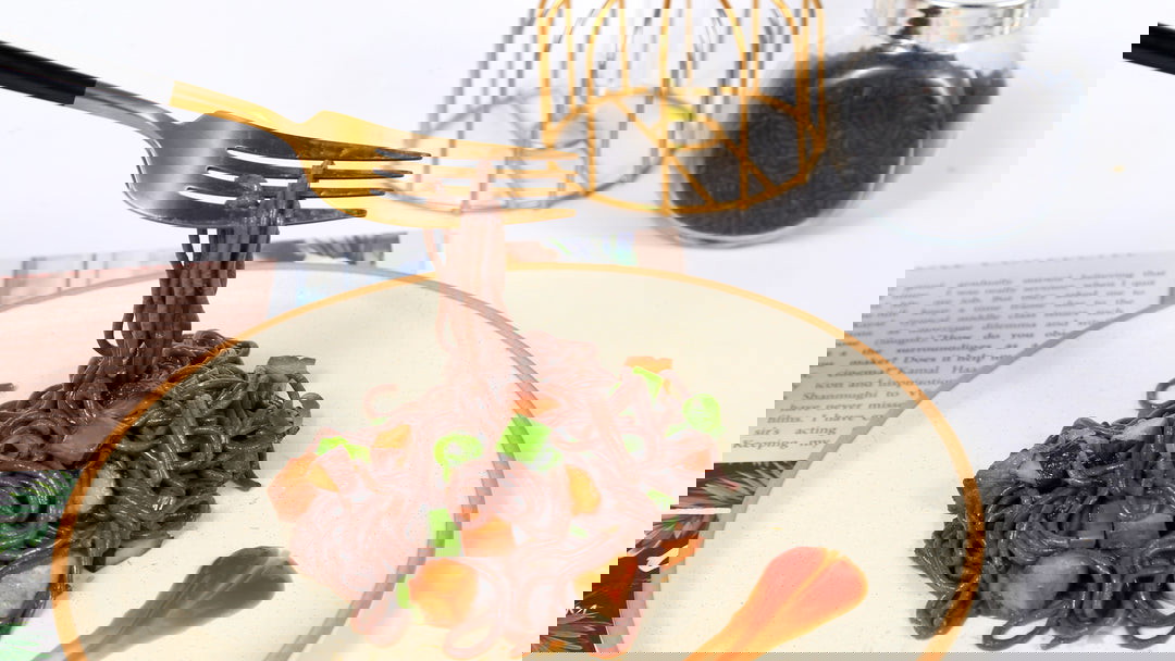 Image of Vegetarian Stir Fry with Black Rice Noodles