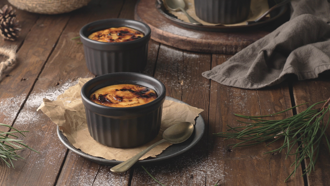 Image of Oatmeal Crème Brûlée with Apple Compote