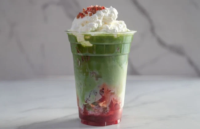 Image of Strawberry Matcha Latte SLUSHi