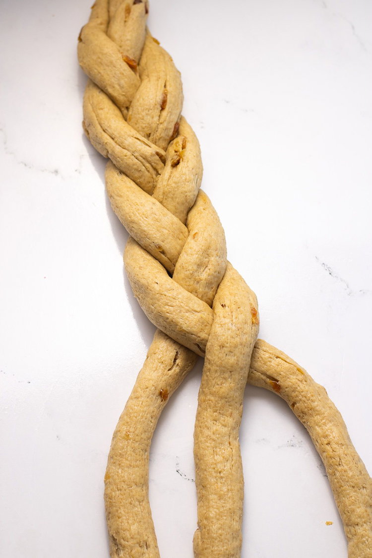 Image of Start braiding your dough.