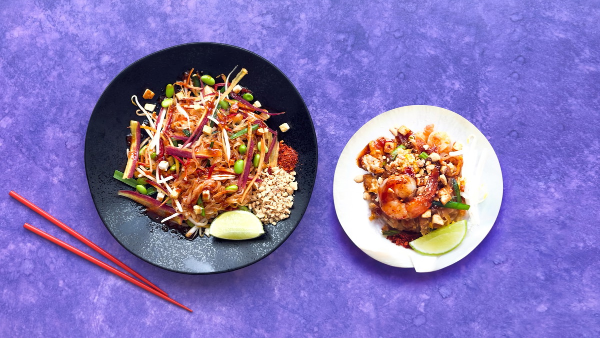 Holiday Vegan Pad Thai Appetizer| Easy Thai Noodles for Entertaining