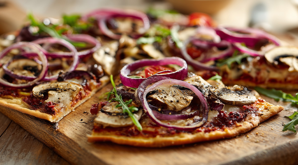 Veganer Flammkuchen