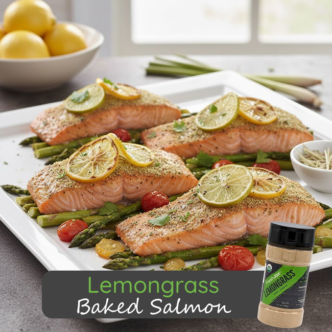 Image of Lemongrass Baked Salmon