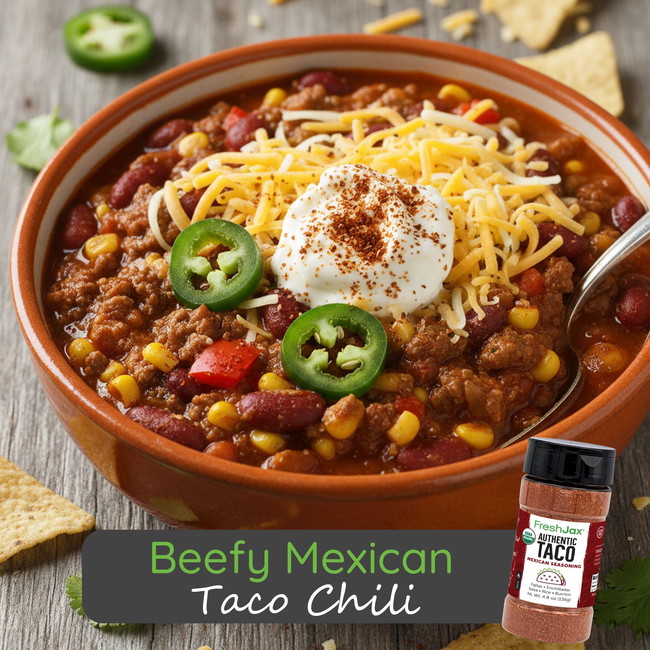 Image of Beefy Mexican Taco Chili