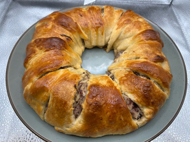 Image of Turkey and Cranberry Crescent Ring