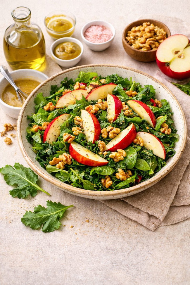 Image of  Apple and Walnut Salad with Dijon Vinaigrette