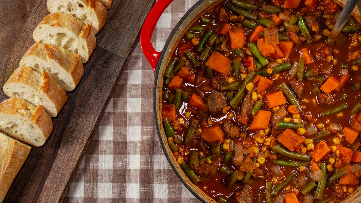 Sweet and Savory Sweet Potato Beef Stew