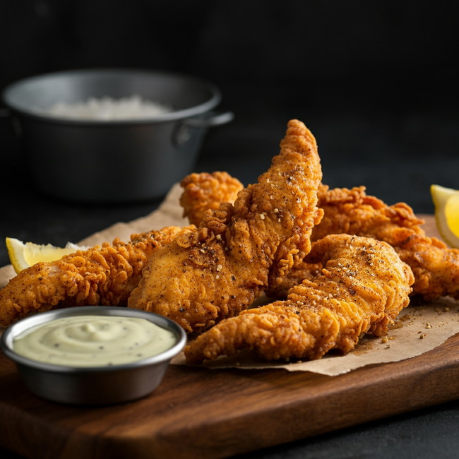 Lemon‑Pepper Chicken Tenders 