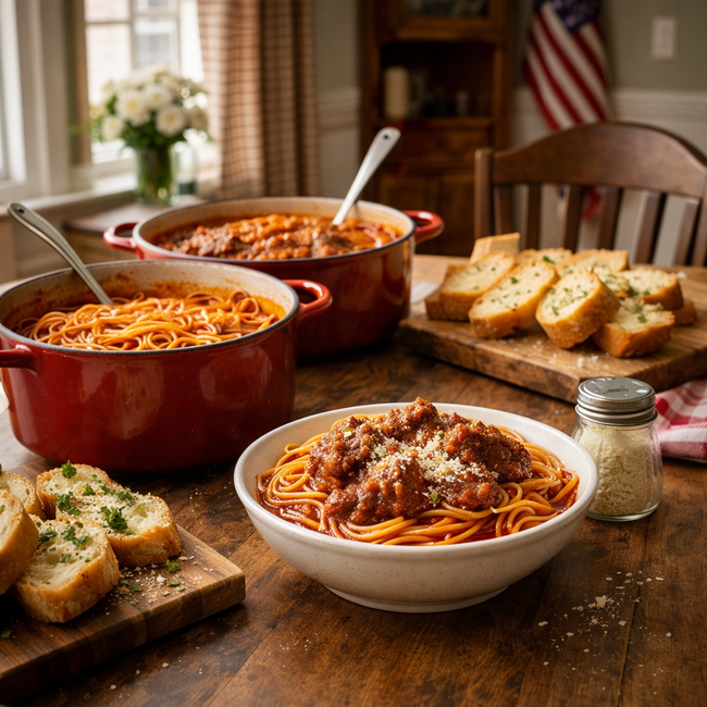 Image of Italian Sunday Gravy (Slow-Simmered Tomato Sauce with Meats)Test Post