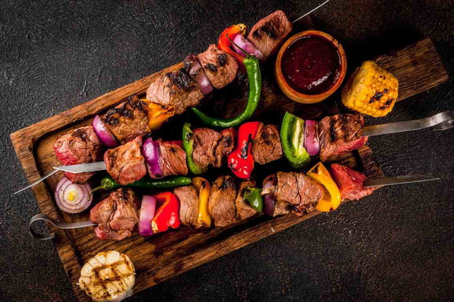 Beef & Vegetable Skewers
