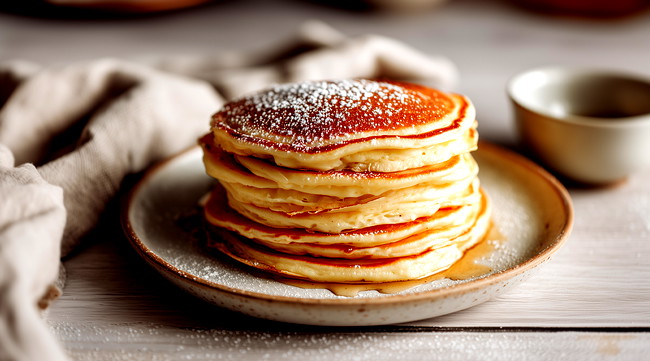 Image of Vegane Pfannkuchen – Fluffige Pfannkuchen ohne Ei