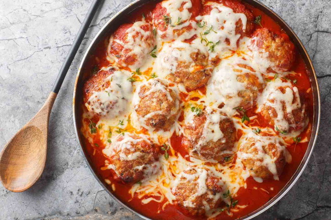 Tomato Cheese Meatballs